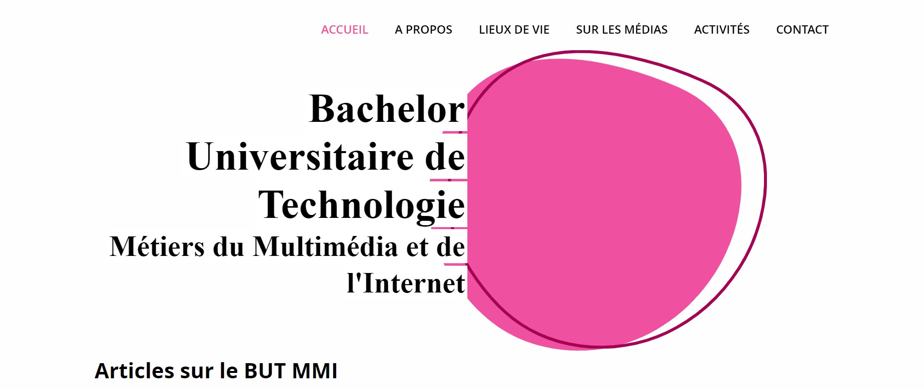 Création d'un site Web